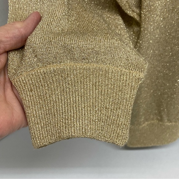 Vintage Lisa Originals Sparkling Zip Front Cardigan 80s-90's Side Pockets Large - Picture 12 of 13